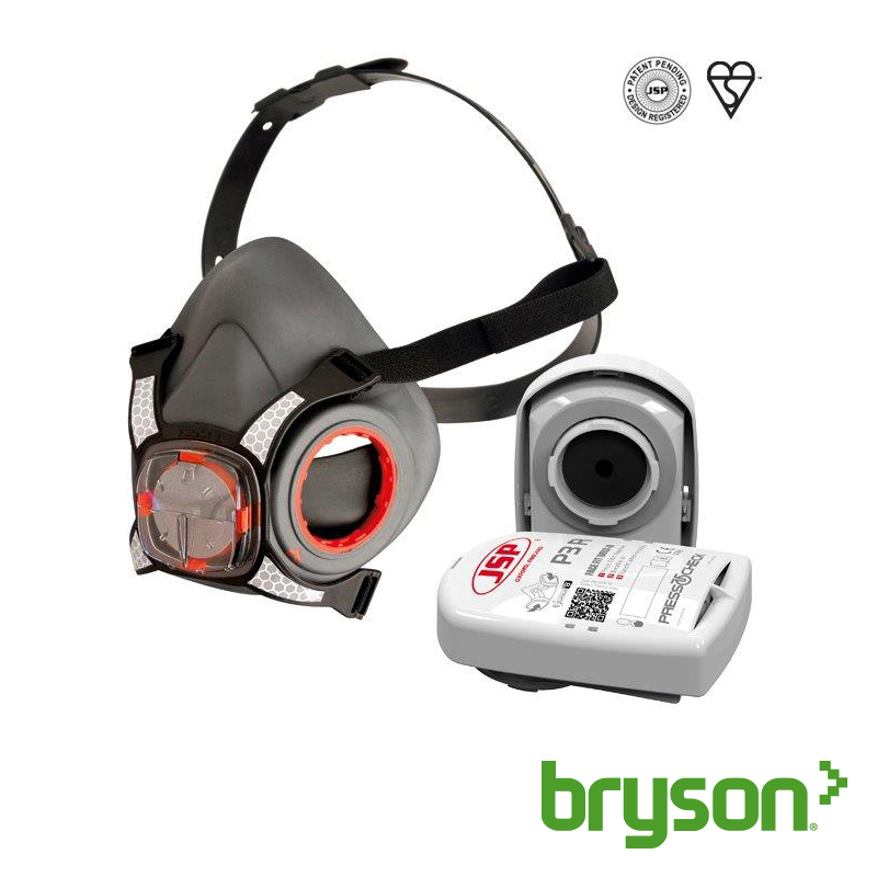 JSP Force8 Half Mask Medium complete with Press to Check P3 Filters