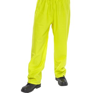 B-DRI Yellow Nylon Rain Trousers