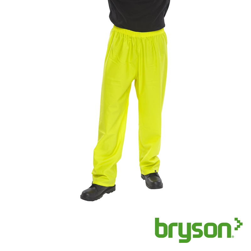 B-DRI Yellow Nylon Rain Trousers