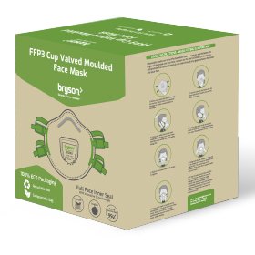 Bryson FFP3 Valved Moulded Face Mask