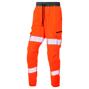 Leo Workwear Hawkridge EcoViz Jog Trousers - Orange
