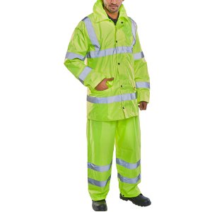 Hi-Vis Yellow Rainsuit