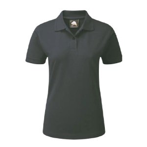 Womens Orn Wren Premium Poloshirt - Black