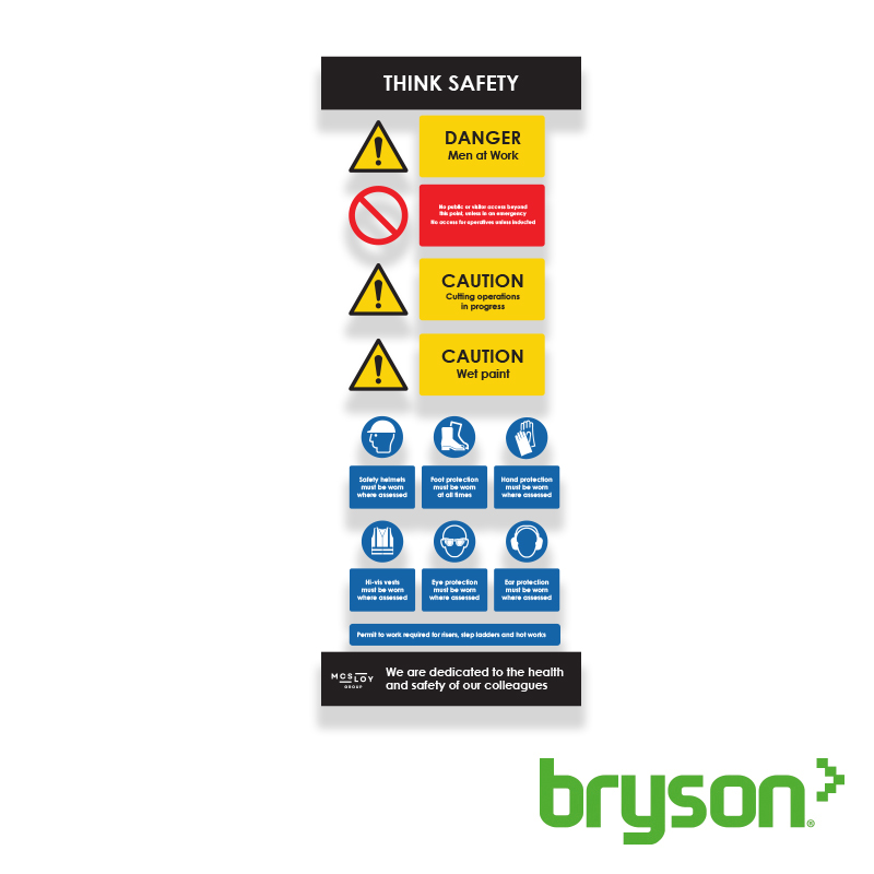 MM Services Think Safety Pop Up Banner