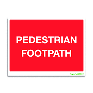 Pedestrian Warning Signs