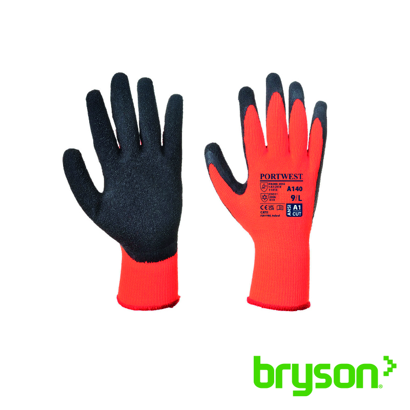 Portwest Thermal Latex Grip Glove