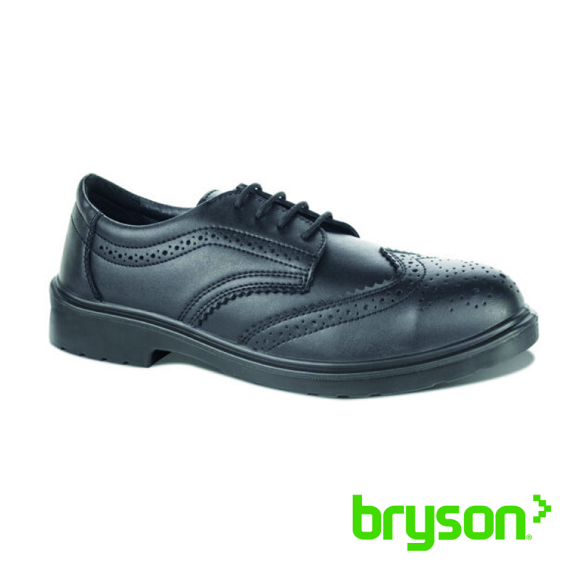 Rockfall Brooklyn Brogue Safety Shoe - Black