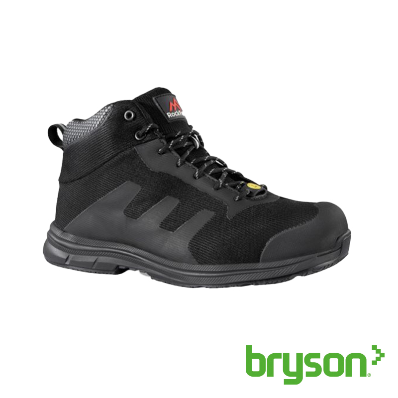 Rockfall TeslaDRI Breathable Mesh Waterproof Safety Trainer Black