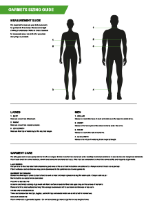Clothing Sizing Guide